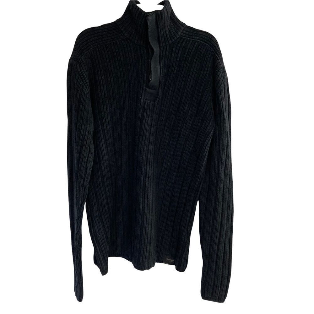 NAUTICA JEANS‎ Co.Men’s Cable knit Sweater, long Sleeves,Button & zipper closure